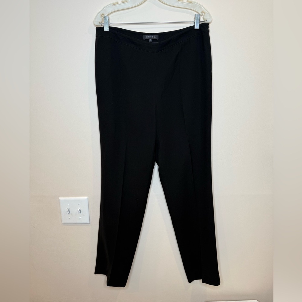 🔥Lafayette 148 Women’s Classic Black Straight Leg Pants EUC 🔥